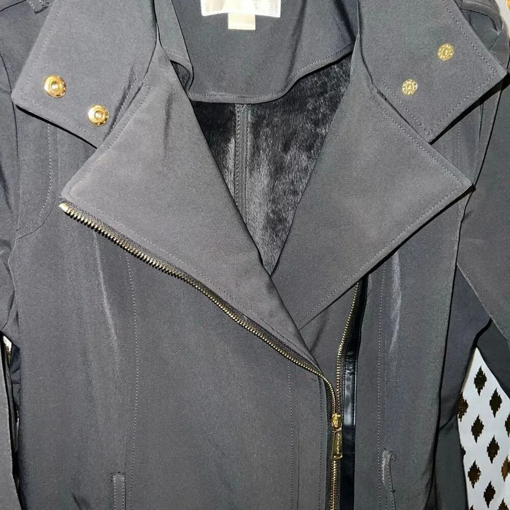 Michael Kors jacket trench coat dark grey waterproof size L